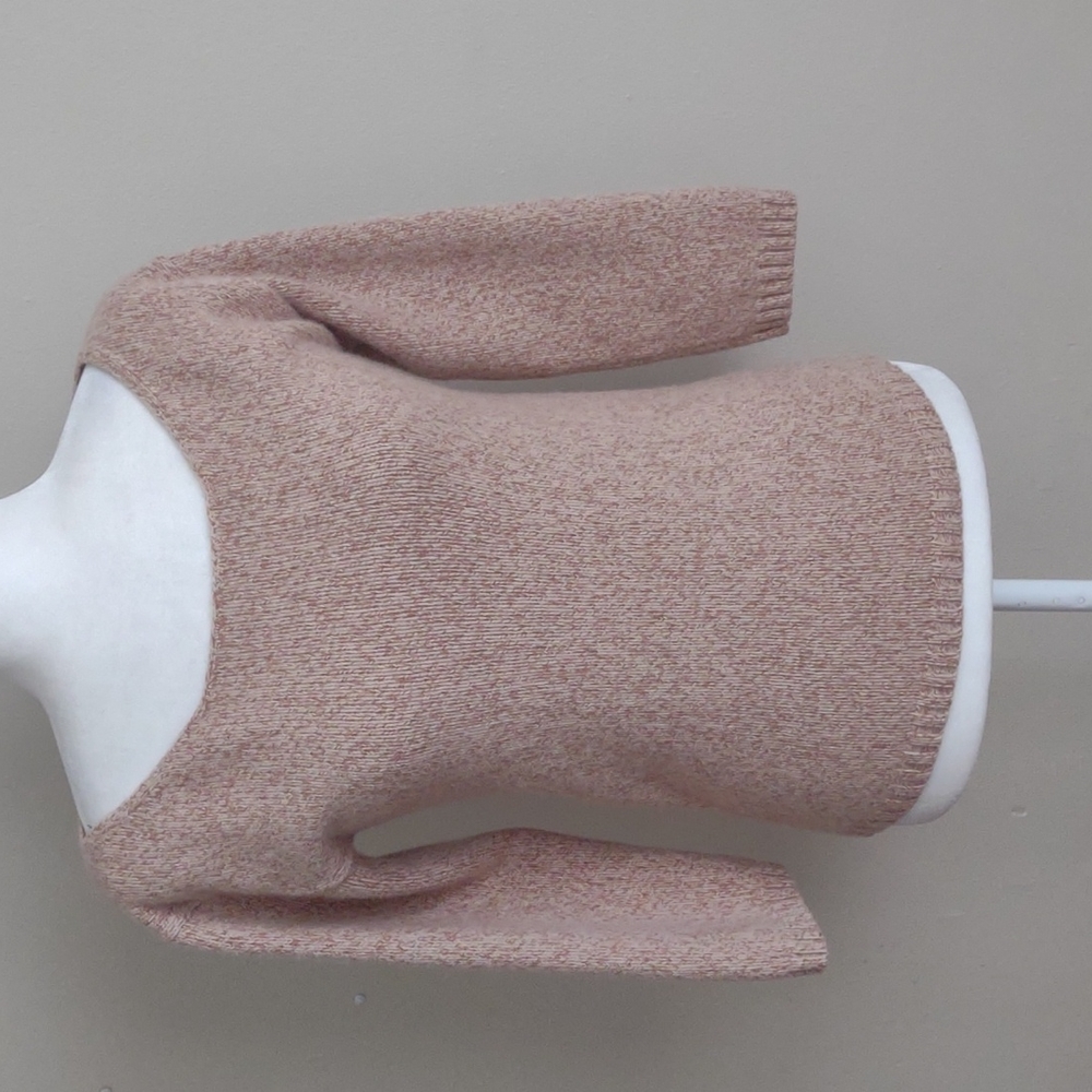 Theory 100 Percent Cashmere Pink Sweater Small Quiet‎ Luxury Classic Cozy Warm